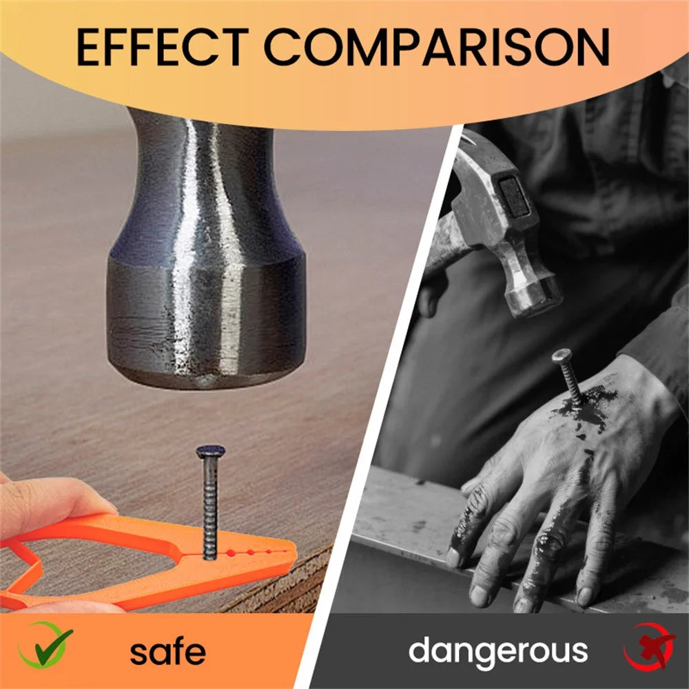 Plastic Nail Holder Guide for Hammer Precision Positioning Nail Fixing Tool DIY Woodworking Aid - 2