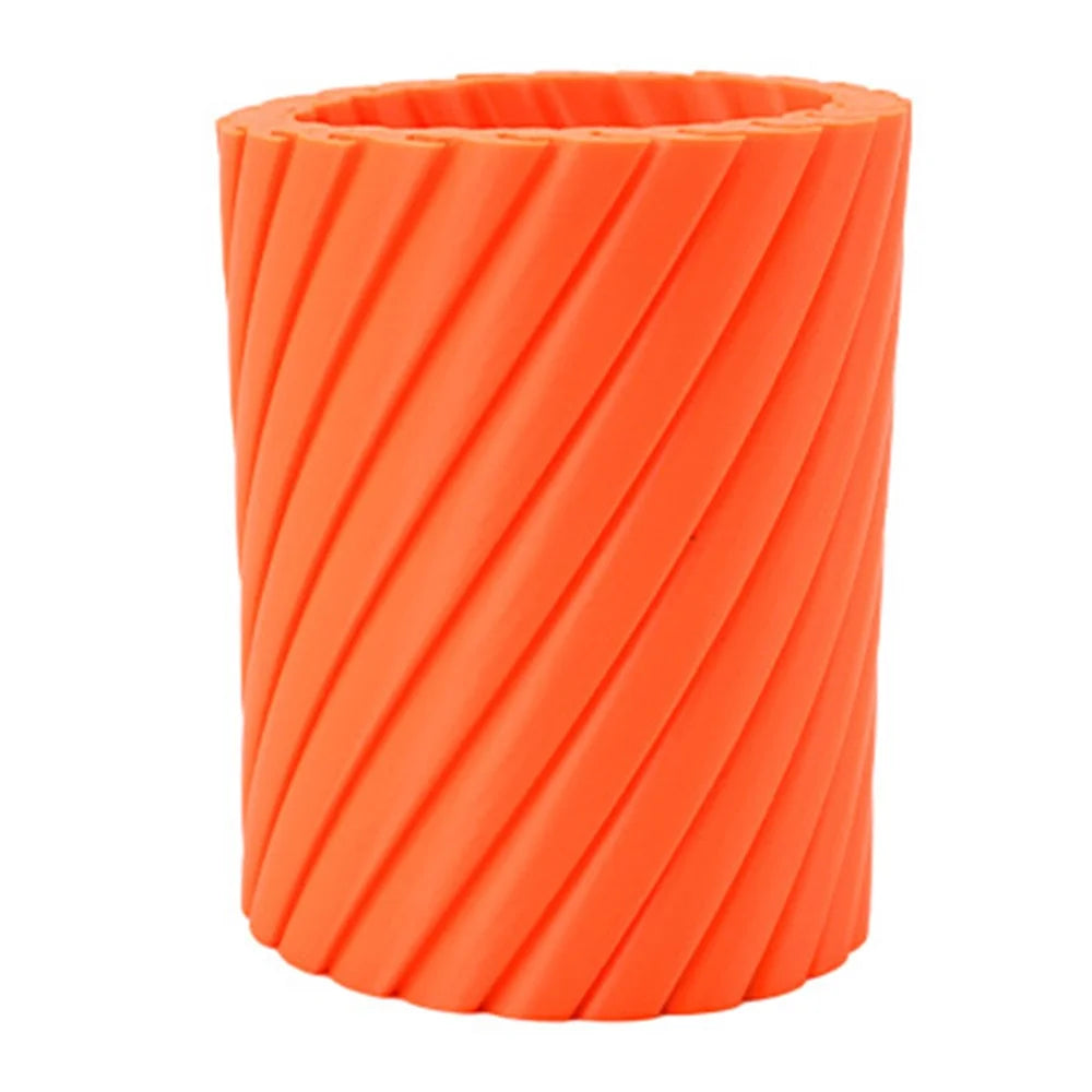 Creative Rotating Stress Relief Plastic Vase Pen Holder 3D Design Desktop Organizer, Size S - 1