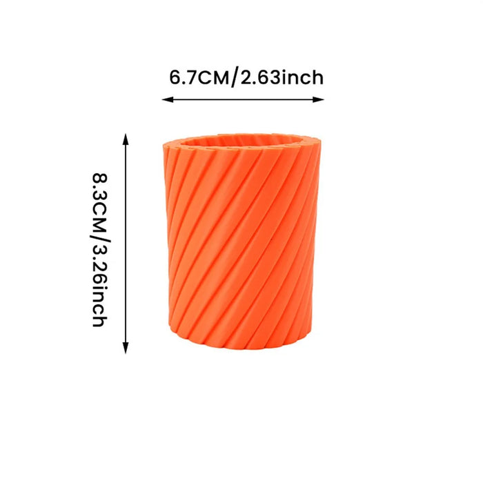 Creative Rotating Stress Relief Plastic Vase Pen Holder 3D Design Desktop Organizer, Size S - 6