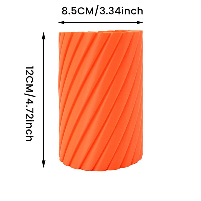 Creative Rotating Stress Relief Plastic Vase Pen Holder 3D Design Desktop Organizer, Size L - 6