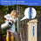 7 Inch Outdoor Rain Gauge Plastic Rainfall Measurement Tool for Garden Balcony Weather Monitoring - 2