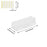 10Pcs Clear Adhesive Wall Mount LED Strip Light Plant Stem Holder Multipurpose No Drill Plastic Bracket - 6