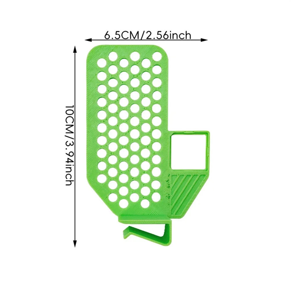 Refrigerator Organizer Divider Multi-Function Storage Partition Clip-on Space Saving Fridge Dividing Board - Green - 7