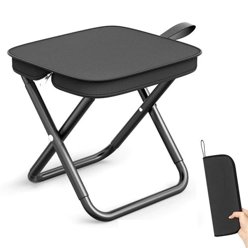 Portable Folding Stool Travel Fishing Camping Ultralight Clutch Bag Style Outdoor Seat - 1
