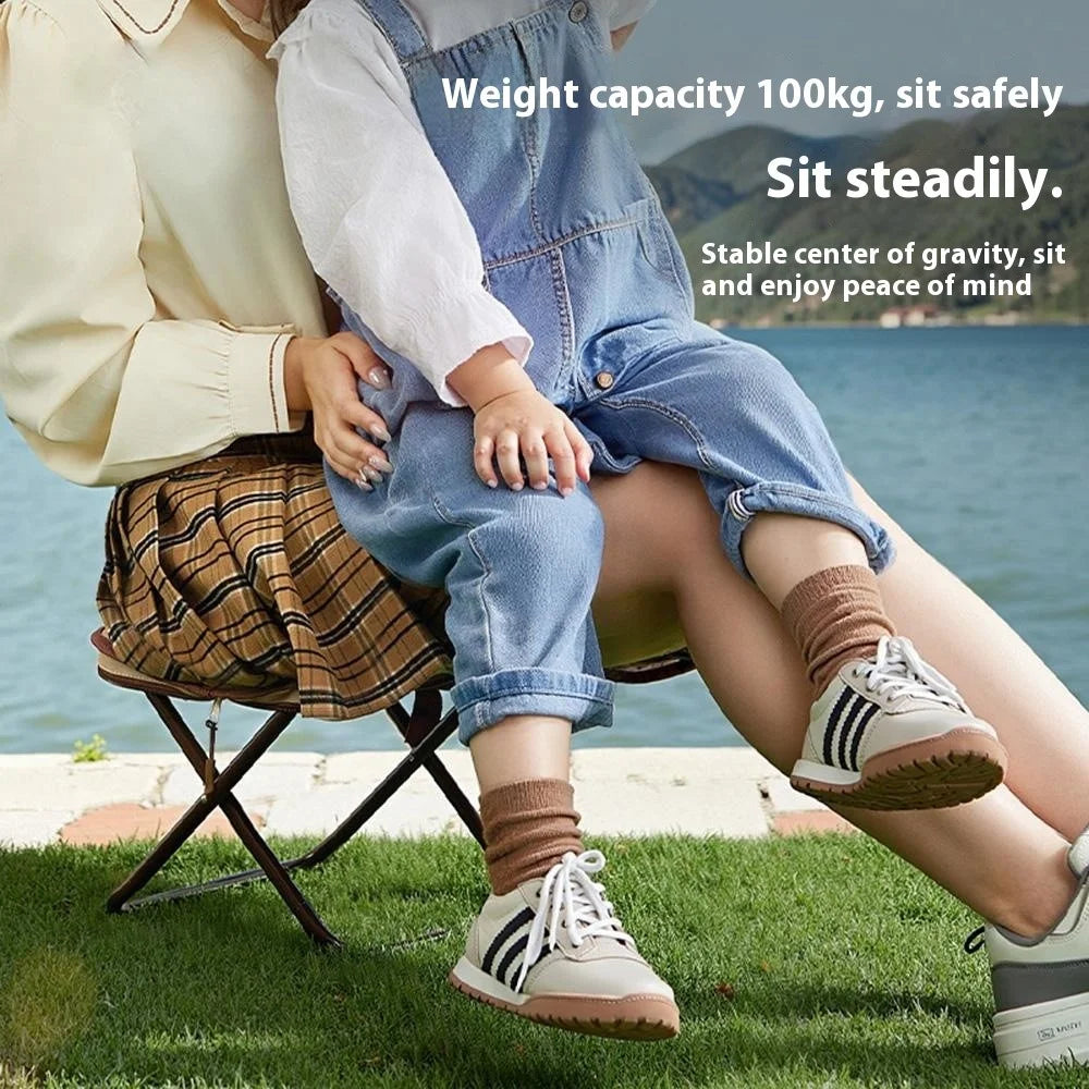 Portable Folding Stool Travel Fishing Camping Ultralight Clutch Bag Style Outdoor Seat - 2