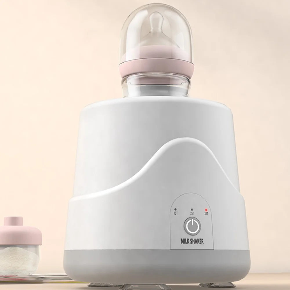 Baby Formula Mixer 3 Gears Electric Automatic Baby Milk Bottle Shaker - Grey - 2