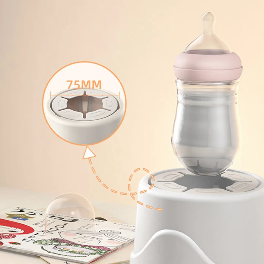 Baby Formula Mixer 3 Gears Electric Automatic Baby Milk Bottle Shaker - Grey - 3
