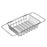 Kitchen Sink Drainer Basket Stainless Steel 30.5-42.5cm Adjustable Dish Drying Rack Organizer - 1