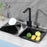 Foldable Stainless Steel Dish Drying Rack Sink Roll-Up Drainer Mat Multi-Function Kitchen Draining Basket - Grey - 4