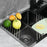 Foldable Stainless Steel Dish Drying Rack Sink Roll-Up Drainer Mat Multi-Function Kitchen Draining Basket - Grey - 7