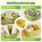 Sink Strainer Basket with Waste Filter Detachable Design Press Bottom for Kitchen Draining Filtering - Green - 5
