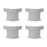 4Pcs Bed Sheet Fasteners Multi-Function Large Sheet Holder Clips Anti-Slip Secure Grip - Grey - 1