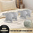 4Pcs Bed Sheet Fasteners Multi-Function Large Sheet Holder Clips Anti-Slip Secure Grip - Grey - 3
