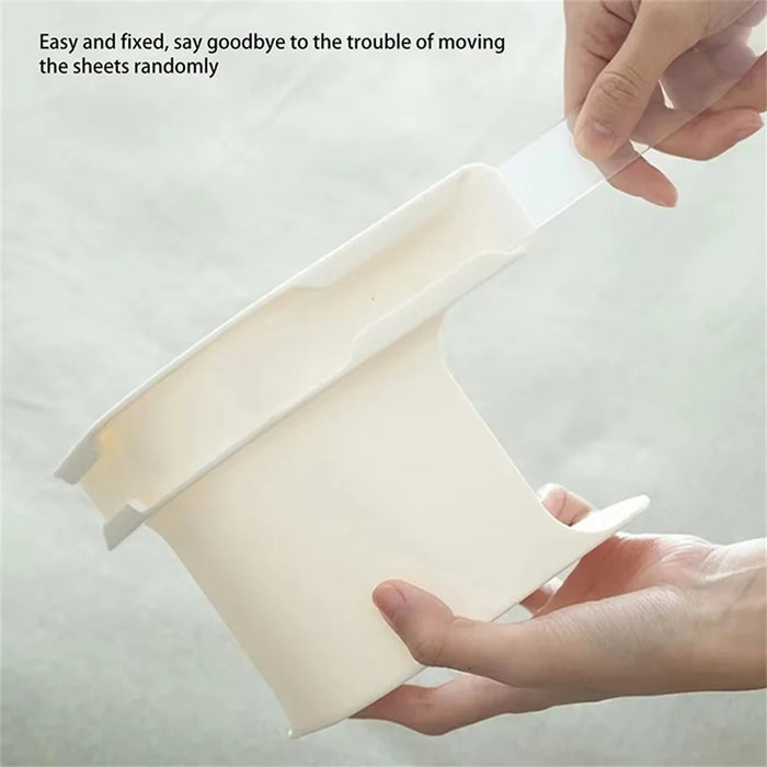 4Pcs Bed Sheet Fasteners Multi-Function Large Sheet Holder Clips Anti-Slip Secure Grip - Grey - 6