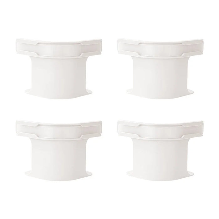 4Pcs Bed Sheet Fasteners Multi-Function Small Sheet Straps Anti-Slip Clip Holders - White - 1