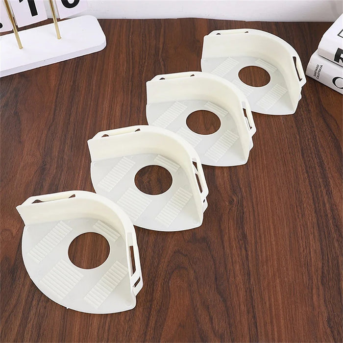 4Pcs Bed Sheet Fasteners Multi-Function Small Sheet Straps Anti-Slip Clip Holders - White - 2