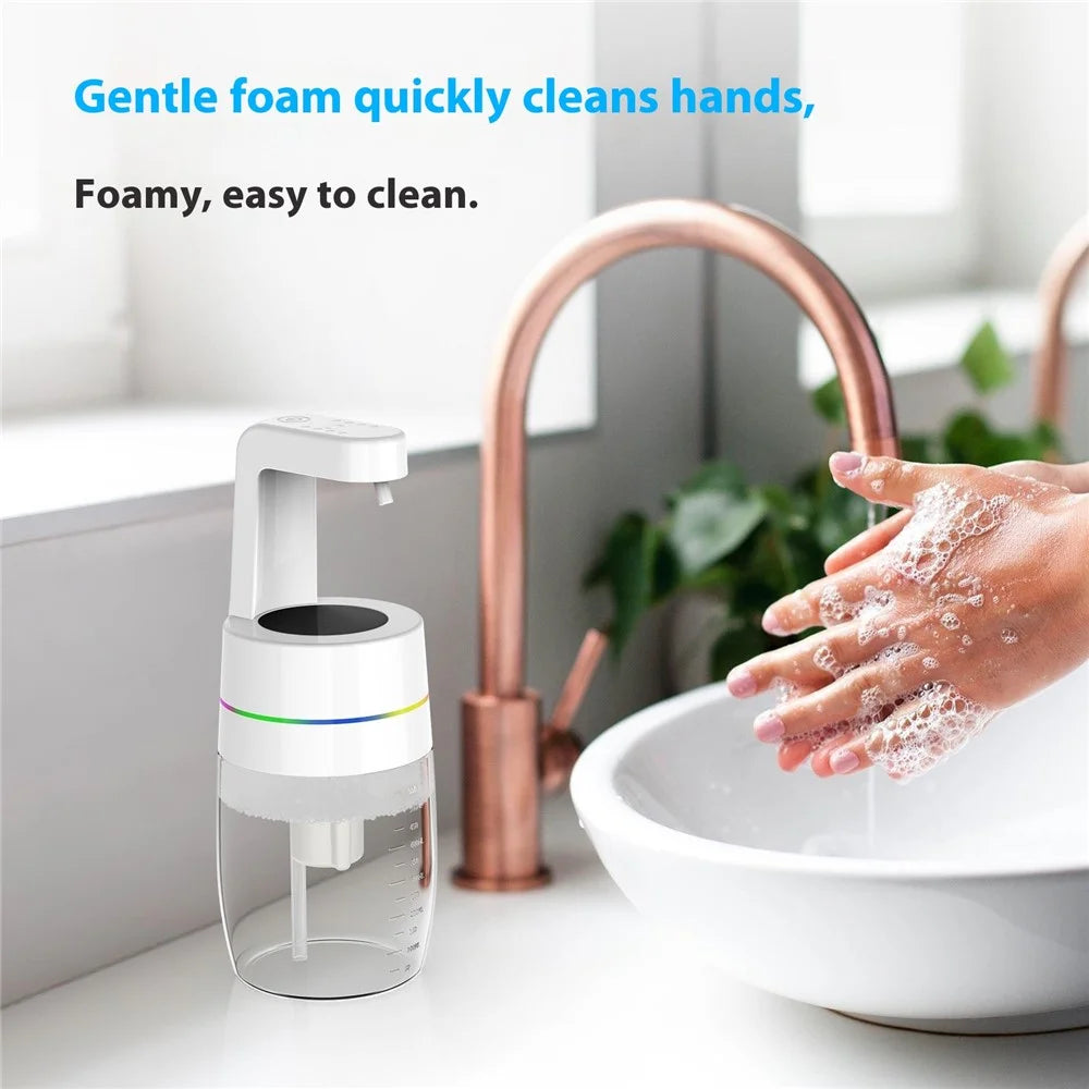 550ml Automatic Soap Dispenser Infrared Sensor Foam Dispenser with Lighting Effect for Home / Office - Foam Version - 3