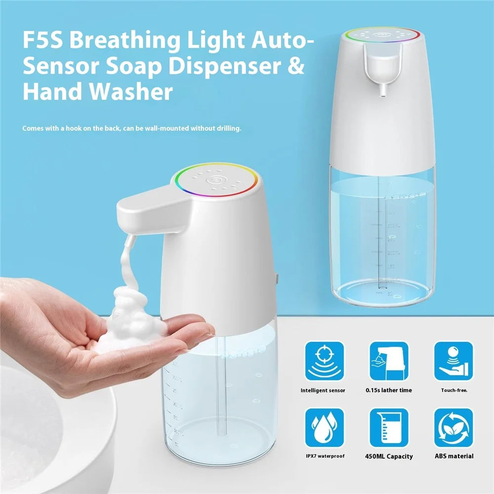 450ml Automatic Soap Dispenser Touchless Foaming Hand Wash Machine Infrared Sensor - Foam Version - 3