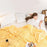 70x100cm Milk Velvet Throw Blanket Soft Warm Cozy Nap Blanket for Couch Sofa Bed - Yellow - 3