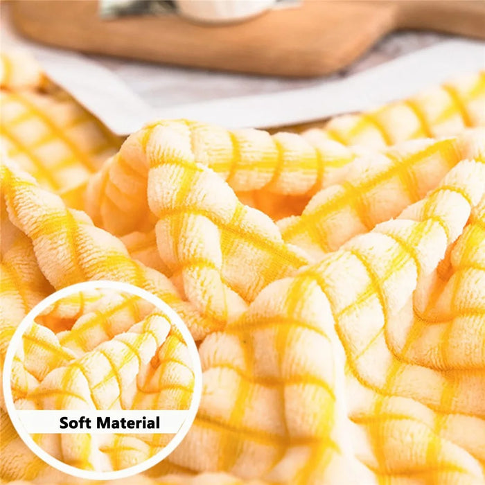 100x120cm Milk Velvet Throw Blanket Soft Warm Cozy Nap Blanket for Couch Sofa Bed - Yellow - 6