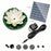 Solar Powered Floating Fountain For Outdoor Water Features Garden Pond Decorative Lotus Leaf Flower Design - White - 1