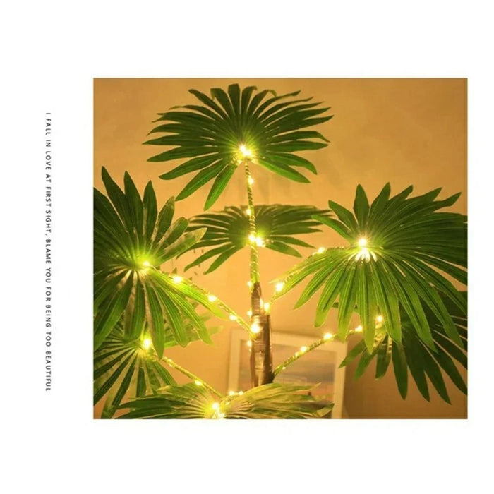 60cm Glowing Tropical Palm Tree Warm White 35-LED Ambient Lamp Holiday Party Desktop Decor - 5