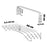 60cm Retractable Wall Mounted Clothes Drying Rack for Balcony Laundry Room Space Saving Folding Towel Hanger - 1