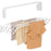 60cm Retractable Wall Mounted Clothes Drying Rack for Balcony Laundry Room Space Saving Folding Towel Hanger - 3