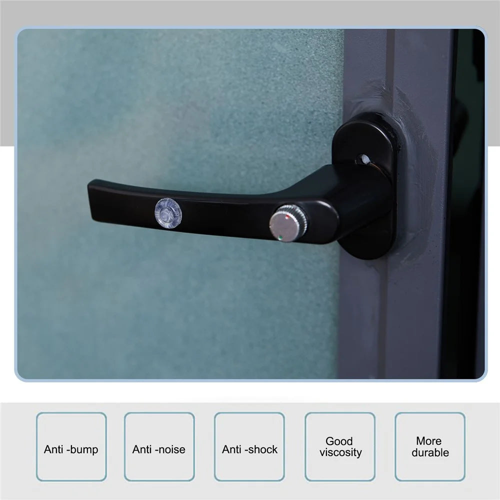50Pcs 13*5.5mm Self Adhesive Silicone Furniture Anti-collision Round Pads Cabinet Door Bumpers Furniture Protective Damper Dots - 2