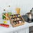 Bamboo Wood 12 Compartment Spice Rack Organizer For Kitchen Multi-Tier Storage Shelf With Jars - 6