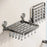 Folding Suction Cup Sock Drying Rack with 18 Clips Laundry Hanger for Socks / Underwear / Towels - Grey - 3