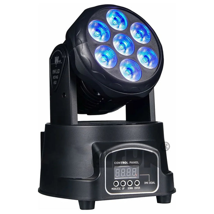 7 LEDs 10W RGBW 540 Degree Moving Head Stage Light for DJ Party KTV Bar Disco Rotating Spotlight - 3