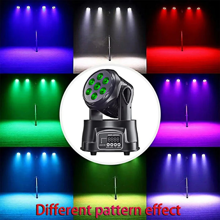 7 LEDs 10W RGBW 540 Degree Moving Head Stage Light for DJ Party KTV Bar Disco Rotating Spotlight - 6