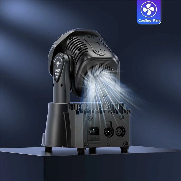 7 LEDs 10W RGBW 540 Degree Moving Head Stage Light for DJ Party KTV Bar Disco Rotating Spotlight - 7