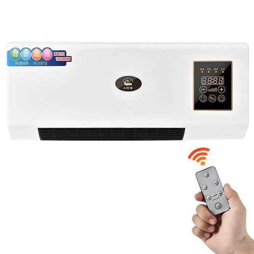 Wall Mounted Heater Fan for Bedroom Living Room Heating / Cooling Dual Use Mini Air Conditioner, EU Plug - 1