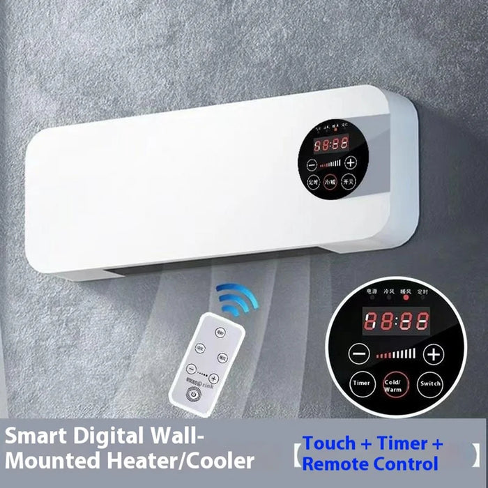 220V Wall Mounted Electric Heater with Remote Heating / Cooling Dual Use Mini Air Conditioner, EU Plug - 5