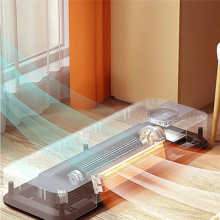 220V Wall Mounted Electric Heater with Remote Heating / Cooling Dual Use Mini Air Conditioner, EU Plug - 7
