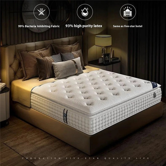 1800mm x 2000mm 24cm Thickness Breathable Fabric Spring Mattress Spine Protection Memory Foam Sleeping Pad - 3