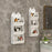 3 Tier Bathroom Organizer Wall Mounted Shower Toiletries PVC Storage Rack, Size L - 3