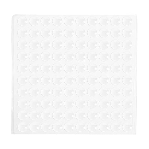 100Pcs 10*2mm Self Adhesive Clear Silicone Home Furniture Damper Dots Anti-collision Cabinet Door Bumpers Round Pads - 1
