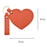 Heart Shape Pocket Mirror with Keychain PU Leather Cosmetic Mirror Rotating Mini Makeup Mirror Hanging Ornament - Pink - 3