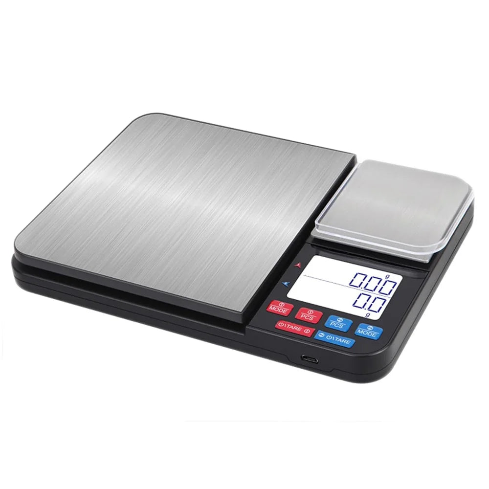 Dual Platform Digital Kitchen Scale 5kg  /  0.01g High Precision for Food Jewelry Baking Weighing - 3