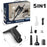 5 in 1 Handheld Vacuum Cleaner for Car and Home 5000Pa Powerful Suction Portable Cordless Dust Blower - Black - 1