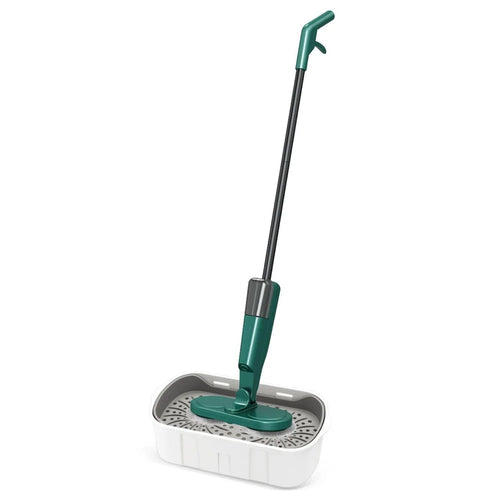 S8 7.4V Electric Mop Cordless Floor Cleaner Automatic Water Spraying Cleaning Machine with Bucket - Green - 1