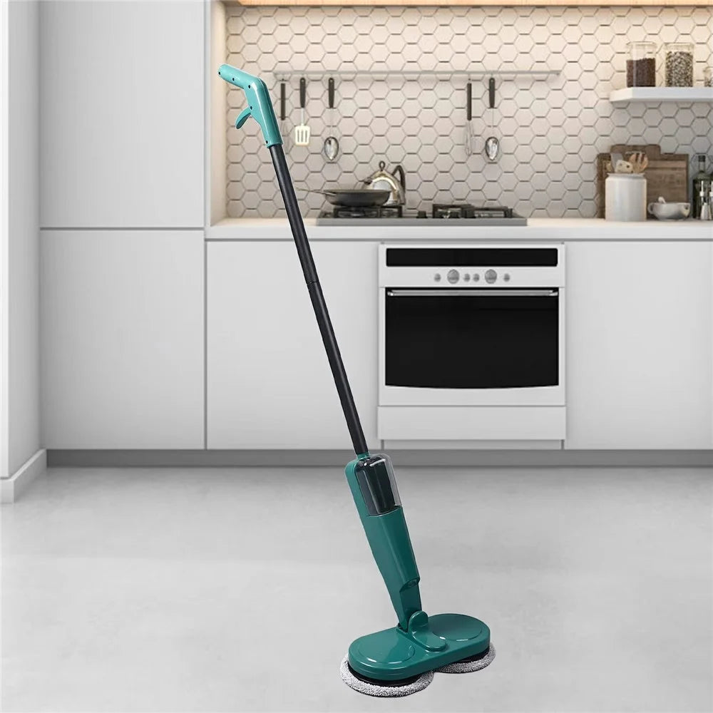 S8 7.4V Electric Mop Cordless Floor Cleaner Automatic Water Spraying Cleaning Machine with Bucket - Green - 5