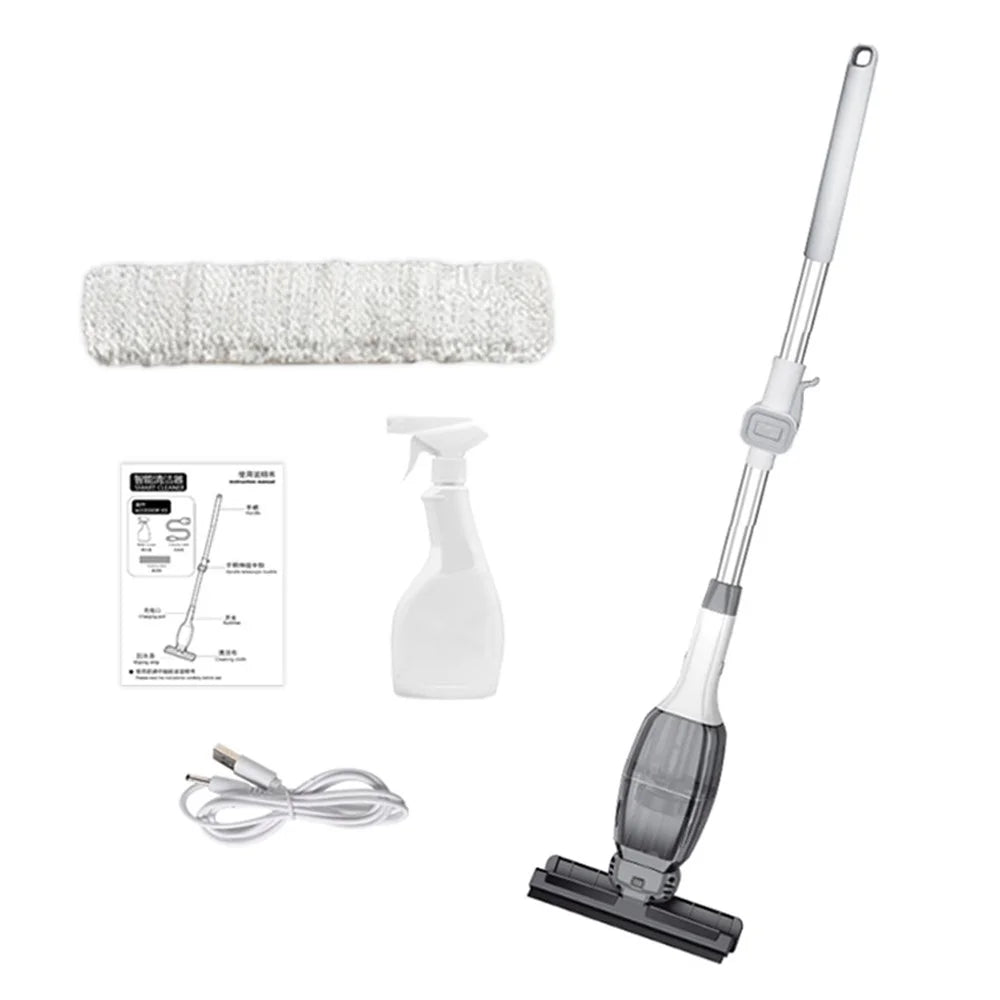 2 in 1 Window Cleaning Mop Squeegee Household Cleaning Brush Wireless Electric Glass Cleaner - 1