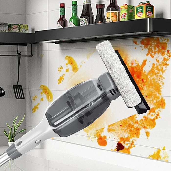 2 in 1 Window Cleaning Mop Squeegee Household Cleaning Brush Wireless Electric Glass Cleaner - 4