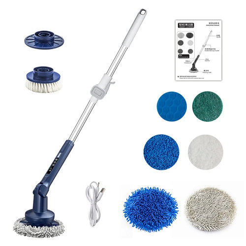 Multifunction Electric Cleaning Brush 5 Speeds Auto Rotating Cordless Handheld Cleaner for Glass Kitchen Bathroom - 1