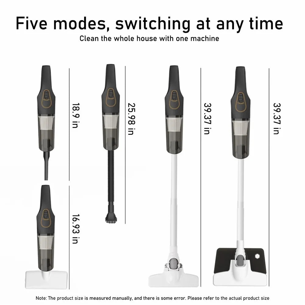 Cordless Handheld Vacuum Cleaner Multifunction Cleaning Mopping Dust Mite Removal Tool with Water Tank - White - 7