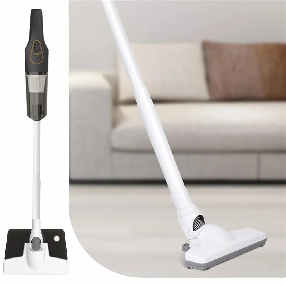 Cordless Handheld Vacuum Cleaner Multifunction Cleaning Mopping Dust Mite Removal Tool with Water Tank - White - 2